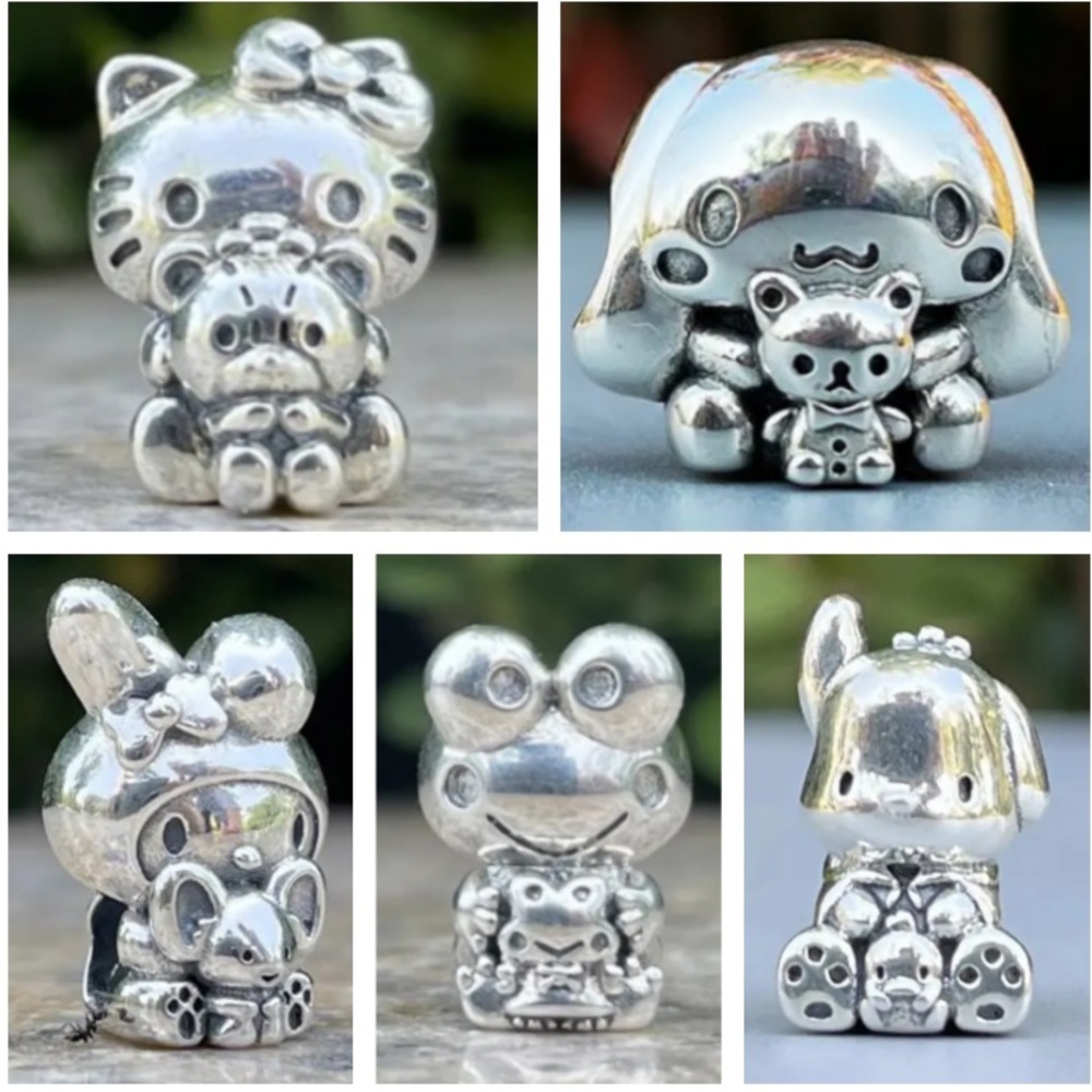 HELLO KITTY & FRIENDS SANRIO STERLING SILVER CHARM For Pandora